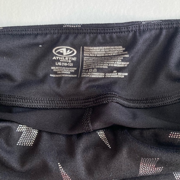 Athletic Works | Girls Active Lightning Print Leggings - Picture 4 of 5